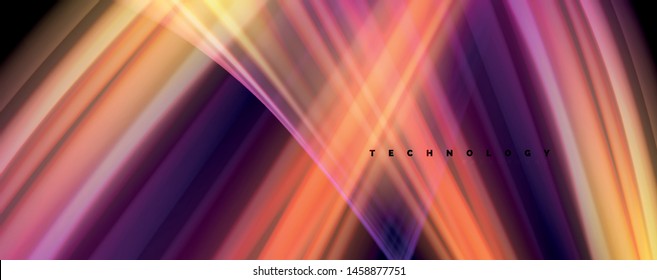 Colores de arcoiris líquido flotante - moderno afiche de flujo colorido. Formas líquidas onduladas. Diseño artístico para su proyecto de diseño. Plantilla de vector