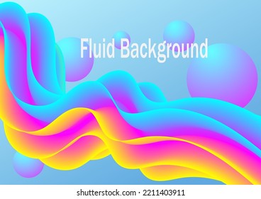 Flowing Liquid Shapes with Multiple Balls of Different Sizes Gradient Abstract Background