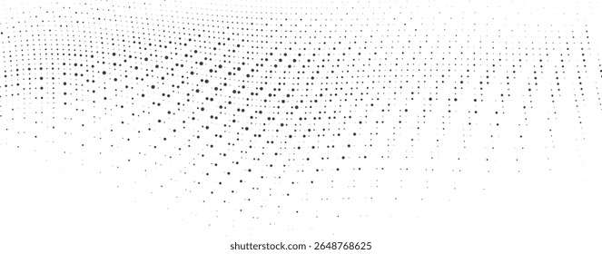 Fundo da linha de onda do ponto da malha fluindo para o banner do herói do site ou página de aterrissagem