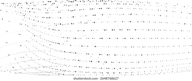 Fundo da linha de onda do ponto da malha fluindo para o banner do herói do site ou página de aterrissagem