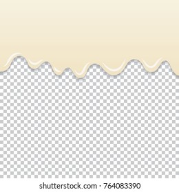Flowing milk cream vector.