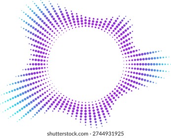 Flowing multi lobed organic neon circular sound wave equalizer for dynamic party dj and modern rhythmic vibrations