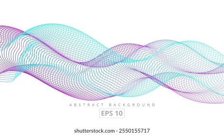 Fluxo de linhas multicoloridas perfeitas para fundos abstratos, banners de site e elementos de design modernos para projetos digitais e materiais de marca.