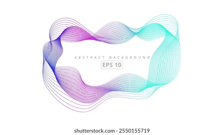 Líneas multicolores fluidas perfectas para fondos abstractos, Anuncios de Sitio web y Elementos de diseño modernos para proyectos digitales y materiales de marca.