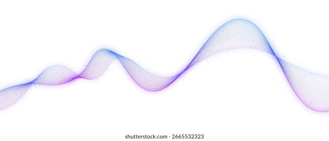 Los puntos de neón y las partículas que fluyen crean una onda abstracta dinámica. Las curvas y los patrones de semitonos mejoran la energía y el movimiento digital futurista.