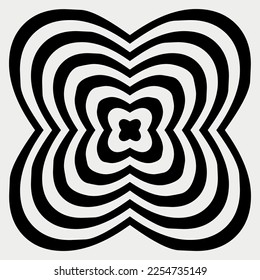 Flowing organic shape vector illustration