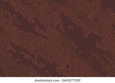 Flowing organic wire shapes forming a seamless abstract background in dark hues