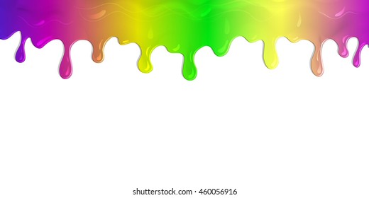 flowing paint background pink yellow green