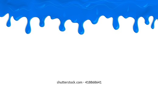 flowing paint blue