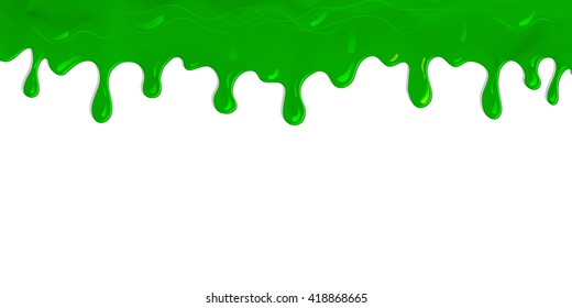 flowing paint green