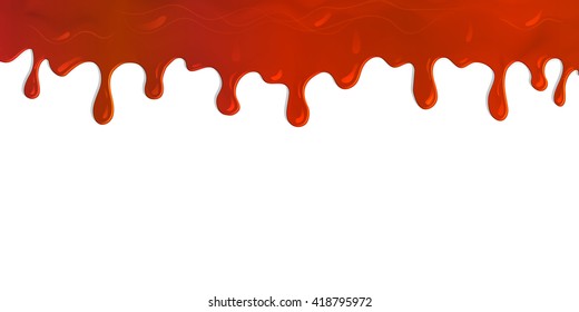 flowing paint red blood 