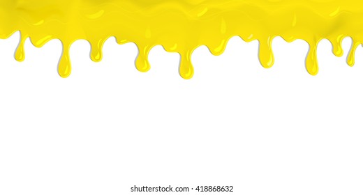 flowing paint yellow