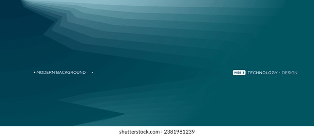 Flowing particles wave pattern of blue and black color isolated on a black background. Vector in concept of AI technology, science, and music.