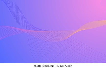 flowing purple line wave background ideal for technology motion branding presentations and media