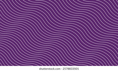 Flowing purple waves form a seamless, captivating pattern, great for wallpapers, web design, and branding that need a bold yet refined visual impact.