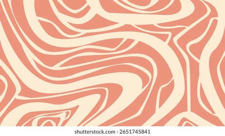 Durch die roten Linien auf warmen Hintergrund entsteht ein weiches und glattes abstraktes Layout, das sich hervorragend für stilvolle und moderne Anwendungen eignet.
