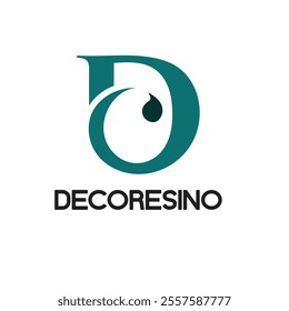 The flowing script font for "Decoresino" adds an elegant and decorative touch, making the logo ideal for a brand focused on aesthetics, style, or design.