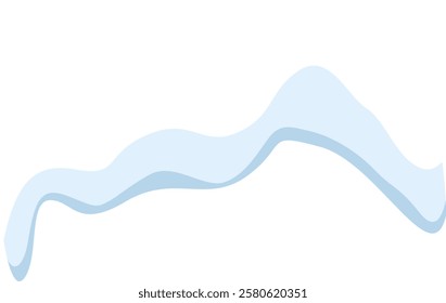 Flowing smoothly, a light blue wave dances across a white background, creating a design that exudes simplicity and elegance while embodying a modern, minimal aesthetic