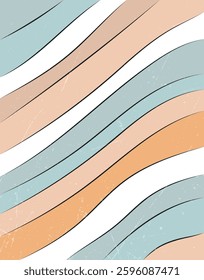 Flowing Stripes in Soft Tones