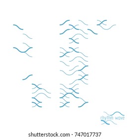 Flowing stripes, vector abstract wave lines illustration for use as website background.