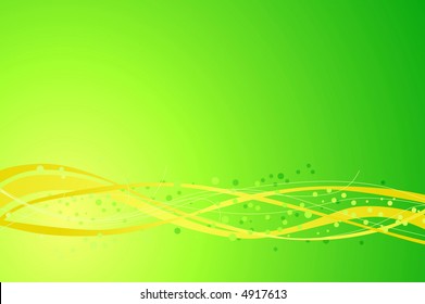 Flowing vector lines