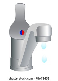Flowing water from the tap