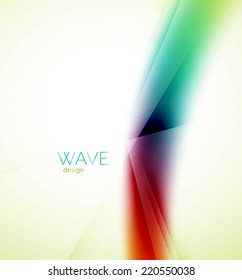 Flowing wave of blending colors, unusual blur abstract background