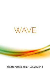 Flowing wave of blending colors, unusual blur abstract background
