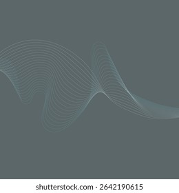 Flowing wave design. Abstract glowing wave lines. Dynamic wave pattern. Modern flowing wavy lines. Futuristic technology concept. 