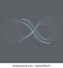 Flowing wave design. Abstract glowing wave lines. Dynamic wave pattern. Modern flowing wavy lines. Futuristic technology concept. 