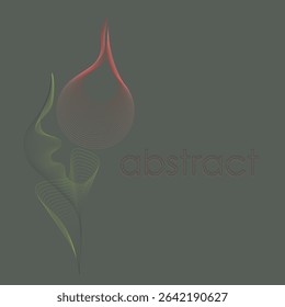 Flowing wave design. Abstract glowing wave lines. Dynamic wave pattern. Modern flowing wavy lines. Futuristic technology concept. 