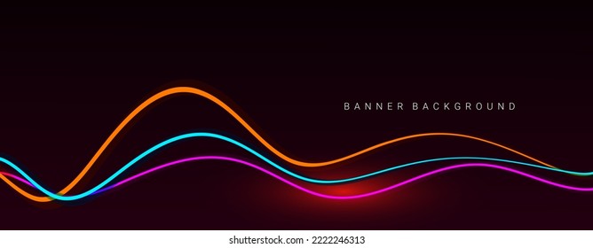 Diseño de fondo de línea de onda flotante