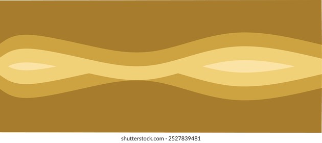 A flowing, wave-like abstract design with smooth gradients and organic shapes in warm golden-yellow tones, perfect for backgrounds, wallpapers, and modern design aesthetics.