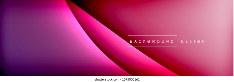 Flowing waves with 3d shadow effects and fluid gradients. Dynamic trendy abstract background. Vector Illustration For Wallpaper, Banner, Background, Card, Book, Illustration, landing, page, cover