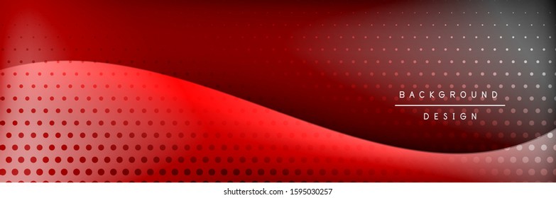 Flowing waves with 3d shadow effects and fluid gradients. Dynamic trendy abstract background. Vector Illustration For Wallpaper, Banner, Background, Card, Book, Illustration, landing, page, cover