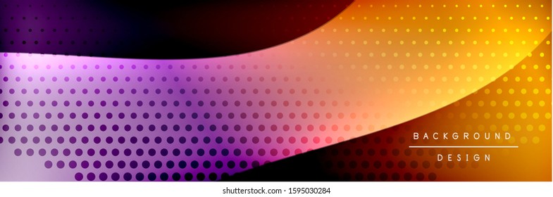 Flowing waves with 3d shadow effects and fluid gradients. Dynamic trendy abstract background. Vector Illustration For Wallpaper, Banner, Background, Card, Book, Illustration, landing, page, cover