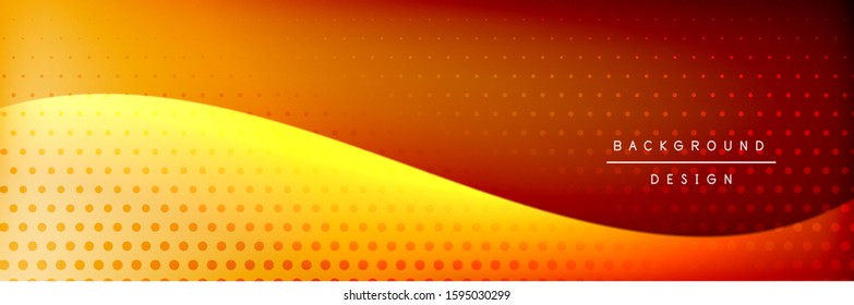 Flowing waves with 3d shadow effects and fluid gradients. Dynamic trendy abstract background. Vector Illustration For Wallpaper, Banner, Background, Card, Book, Illustration, landing, page, cover