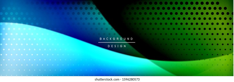 Flowing waves with 3d shadow effects and fluid gradients. Dynamic trendy abstract background. Vector Illustration For Wallpaper, Banner, Background, Card, Book, Illustration, landing, page, cover
