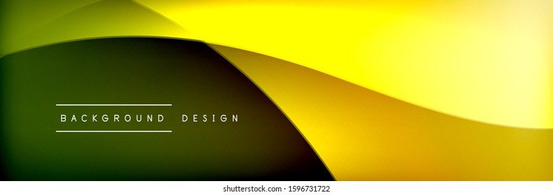 Flowing waves with 3d shadow effects and fluid gradients. Dynamic trendy abstract background. Vector Illustration For Wallpaper, Banner, Background, Card, Book, Illustration, landing, page, cover