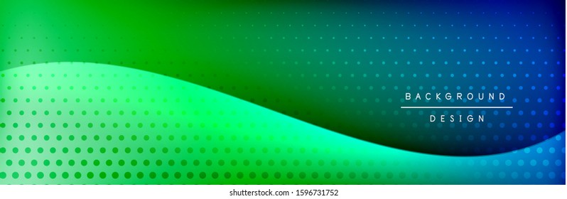 Flowing waves with 3d shadow effects and fluid gradients. Dynamic trendy abstract background. Vector Illustration For Wallpaper, Banner, Background, Card, Book, Illustration, landing, page, cover