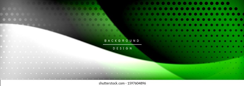 Flowing waves with 3d shadow effects and fluid gradients. Dynamic trendy abstract background. Vector Illustration For Wallpaper, Banner, Background, Card, Book, Illustration, landing, page, cover