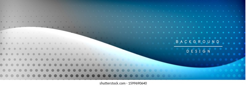 Flowing waves with 3d shadow effects and fluid gradients. Dynamic trendy abstract background. Vector Illustration For Wallpaper, Banner, Background, Card, Book, Illustration, landing, page, cover