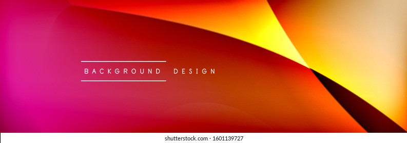 Flowing waves with 3d shadow effects and fluid gradients. Dynamic trendy abstract background. Vector Illustration For Wallpaper, Banner, Background, Card, Book, Illustration, landing, page, cover