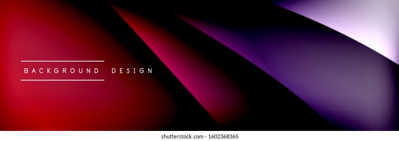 Flowing waves with 3d shadow effects and fluid gradients. Dynamic trendy abstract background. Vector Illustration For Wallpaper, Banner, Background, Card, Book, Illustration, landing, page, cover