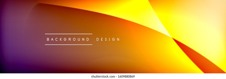 Flowing waves with 3d shadow effects and fluid gradients. Dynamic trendy abstract background. Vector Illustration For Wallpaper, Banner, Background, Card, Book, Illustration, landing, page, cover