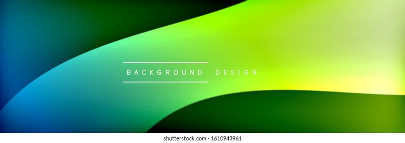 Flowing waves with 3d shadow effects and fluid gradients. Dynamic trendy abstract background. Vector Illustration For Wallpaper, Banner, Background, Card, Book, Illustration, landing, page, cover
