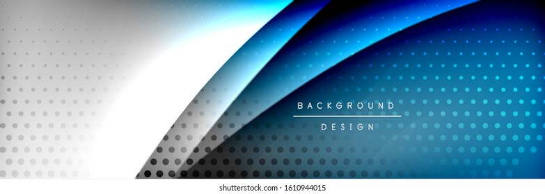 Flowing waves with 3d shadow effects and fluid gradients. Dynamic trendy abstract background. Vector Illustration For Wallpaper, Banner, Background, Card, Book, Illustration, landing, page, cover