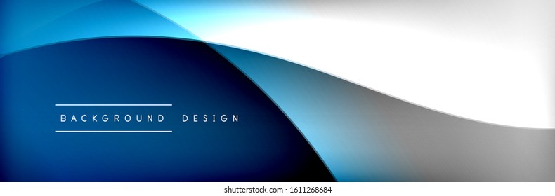 Flowing waves with 3d shadow effects and fluid gradients. Dynamic trendy abstract background. Vector Illustration For Wallpaper, Banner, Background, Card, Book, Illustration, landing, page, cover