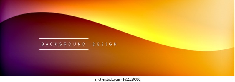 Flowing waves with 3d shadow effects and fluid gradients. Dynamic trendy abstract background. Vector Illustration For Wallpaper, Banner, Background, Card, Book, Illustration, landing, page, cover