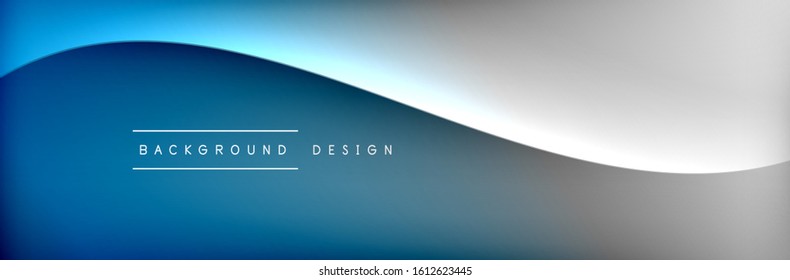 Flowing waves with 3d shadow effects and fluid gradients. Dynamic trendy abstract background. Vector Illustration For Wallpaper, Banner, Background, Card, Book, Illustration, landing, page, cover